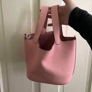 Inspired Pink bucket bag